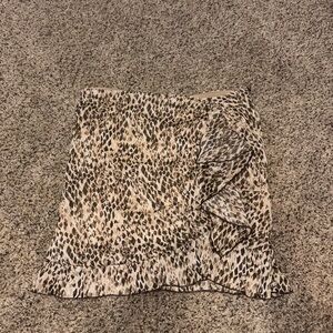 Animal Print Zara Ruffle Skirt